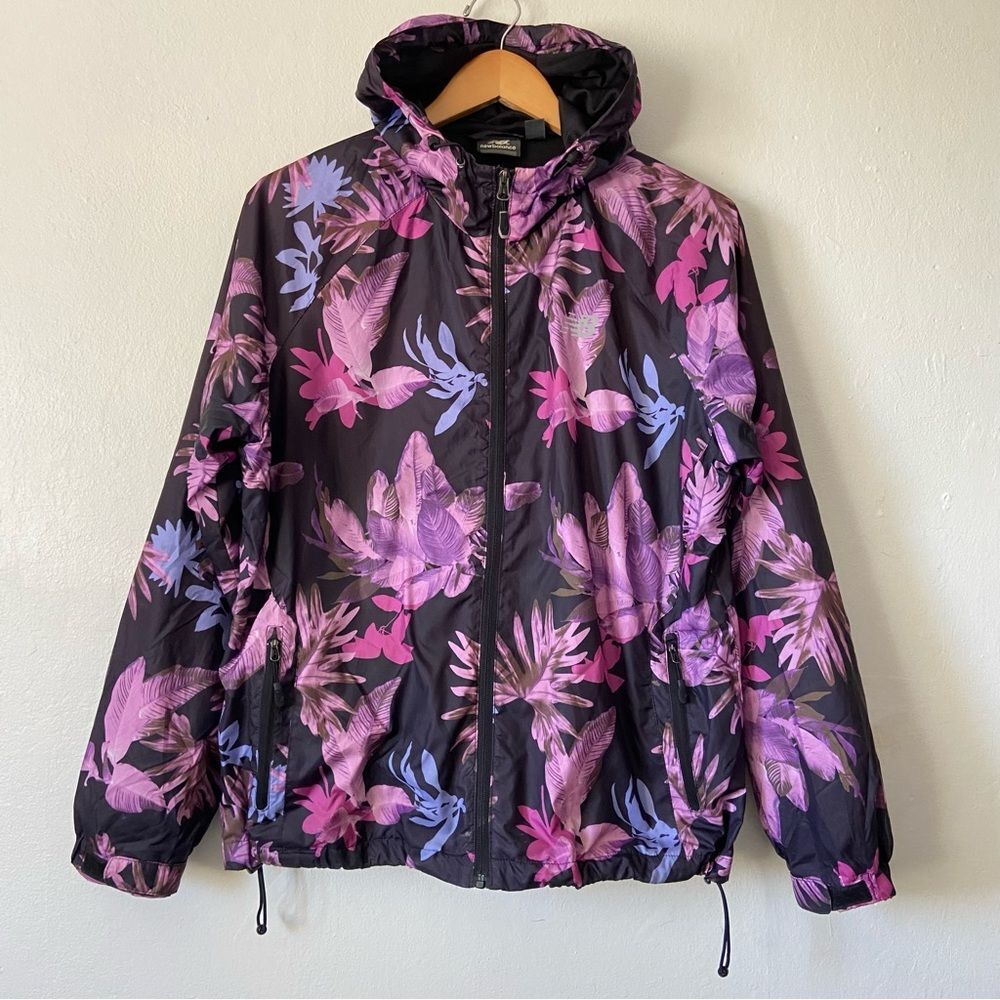 New Balance Tropical Floral Windbreaker Jacket